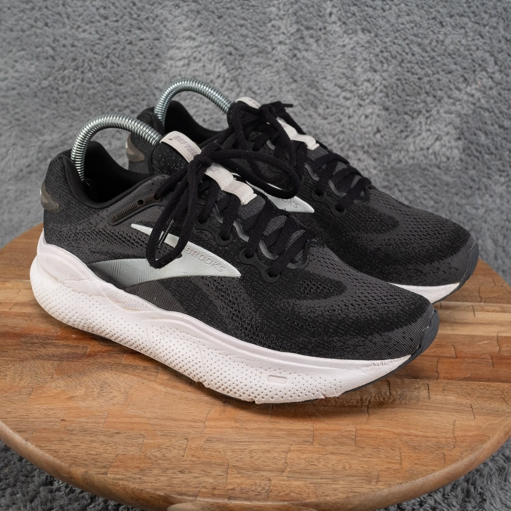 Brooks Defyance Max Women 8 Black Running Shoes DNA LOFT GlideRoll
